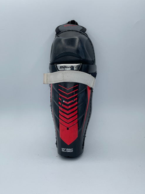 Vist Large View of Product Image Which is Used Bauer LIL SPORT Junior Shin Guards None 10"