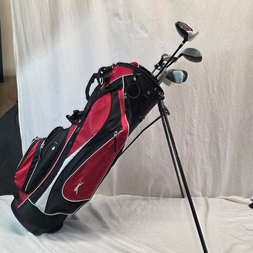 Vist Large View of Product Image Which is Used Wilson PROFILE HIGH LAUNCH Mens Package Set RH Black 9 Piece
