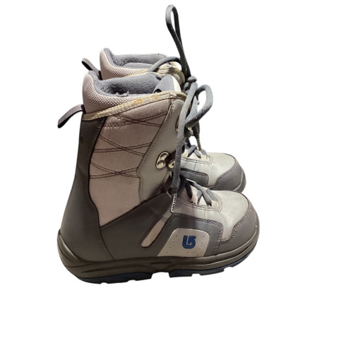 Vist Large View of Product Image Which is Used Burton MOTO KIDS Boys Snowboard Boots Grey Junior 05