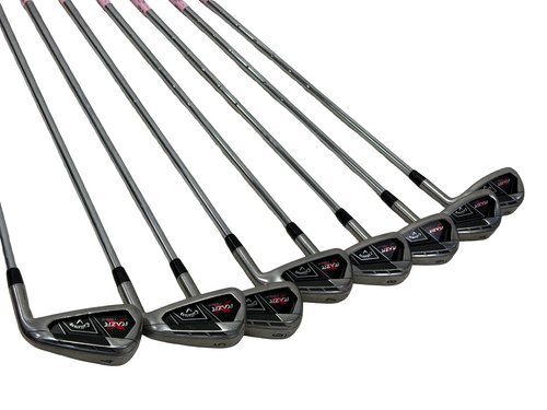 Vist Large View of Product Image Which is Used Callaway RAZR X TOUR Mens Golf Iron Set RH 4I-AW w/ N.S.Pro 110GH Callaway Uniflex Shafts - Standard