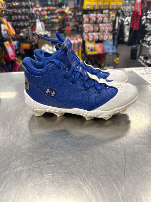 Vist Large View of Product Image Which is Used Under Armour BH SHOW BB/SB Cleats Royal Blue Junior 04