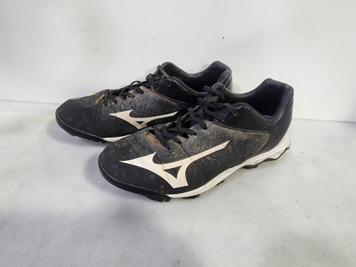 Vist Large View of Product Image Which is Used Mizuno BALL CLEAT BB/SB Cleats Black Youth 06.5