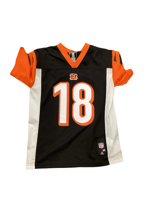 Vist Large View of Product Image Which is Used CINCINNATI BENGALS GREEN FB Top Youth Black MD