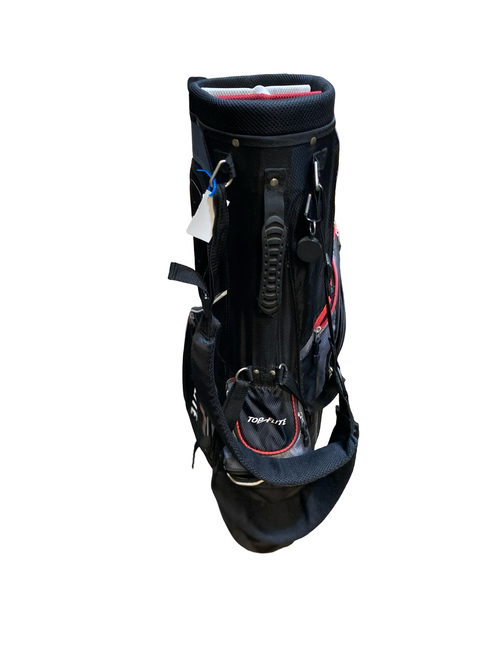 Vist Large View of Product Image Which is Used Top Flite BLACK AND RED Mens Stand Bag Black