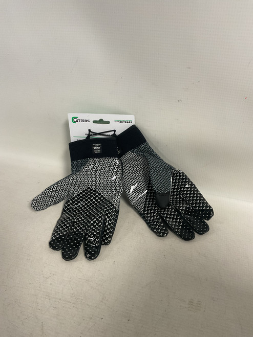 Vist Large View of Product Image Which is Used Cutters GAMEDAY Y L/XL FB Gloves Black L/XL