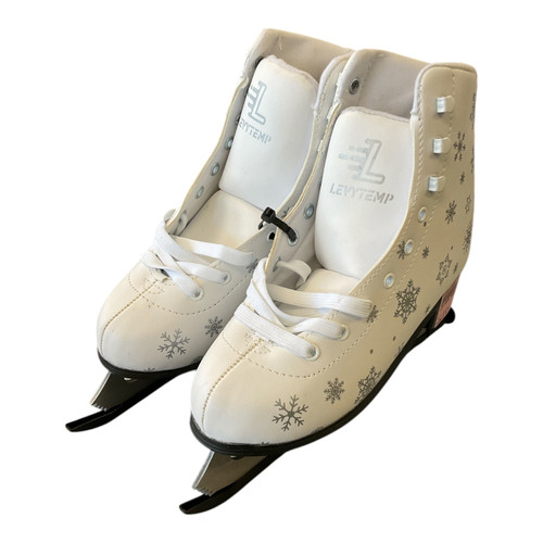 Vist Large View of Product Image Which is Used LEVYTEMP WomensFigure Skate White Senior 5.5