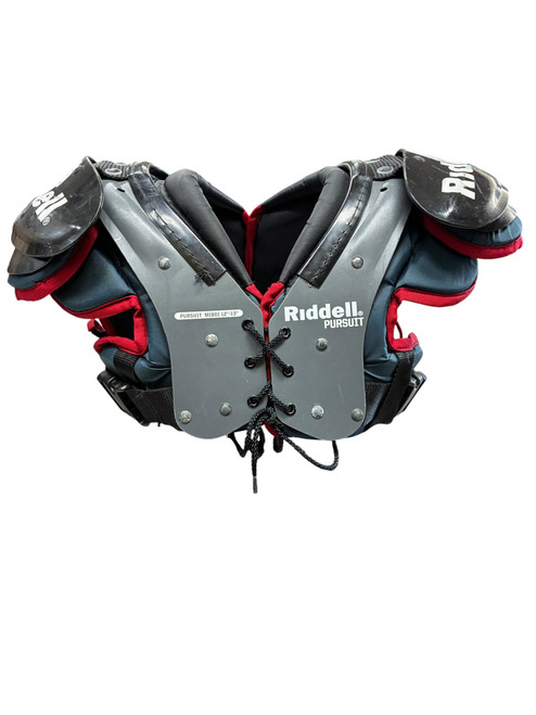 Vist Large View of Product Image Which is Used Riddell PURSUIT FB Shoulder Pads Grey MD