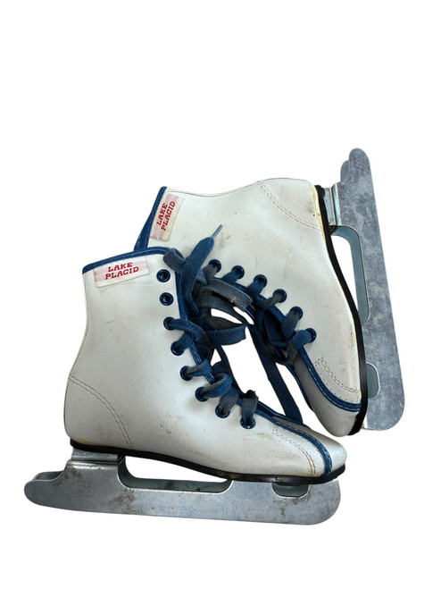 Vist Large View of Product Image Which is Used Lake Placid DOUBLE RUNNER Double Runner Skate White Youth 10.0