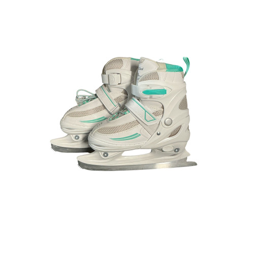 Vist Large View of Product Image Which is Used Lake Placid ADJ 1-4 LAKE PLACID FIGURE SKATE Girls Figure Skate White Adjustable
