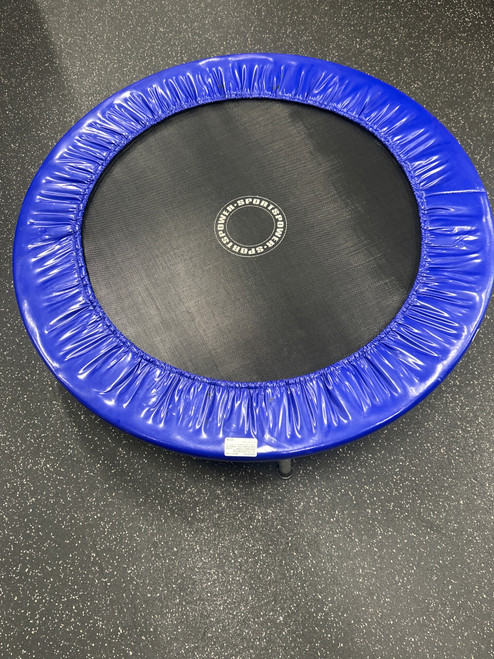 Vist Large View of Product Image Which is Used SPORTSPOWER MINI TRAMPOLINE Exercise Trampoline Navy Blue