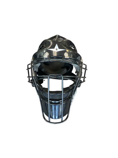Vist Large View of Product Image Which is Used All-Star MVP2310-2 Catchers Helmet w/Mask Black M/L