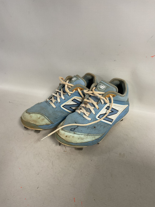 Vist Large View of Product Image Which is Used New Balance METAL CLEATS BB/SB Cleats Carolina Blue Senior 6