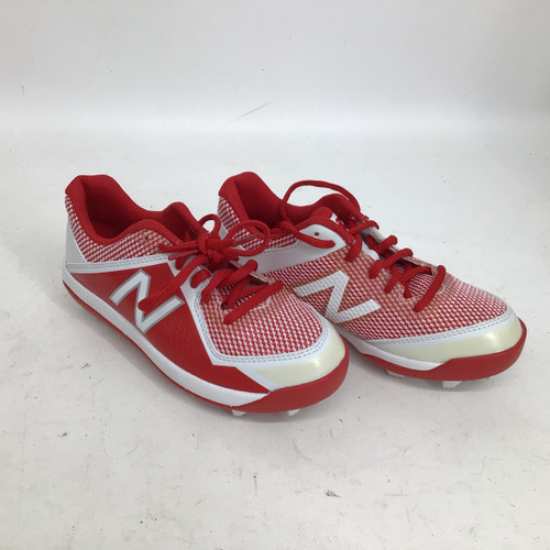 Vist Large View of Product Image Which is Used New Balance 4040 JR 1 BB/SB CLEATS BB/SB Cleats White Junior 01