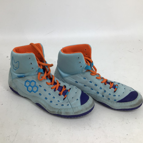 Vist Large View of Product Image Which is Used Rudis ALPHA 2.0 SR 6.5 WRESTLING SHOE Wrestling Shoes Sky Blue Senior 6.5