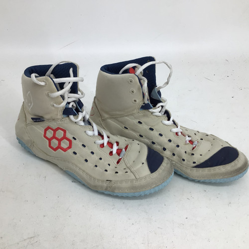 Vist Large View of Product Image Which is Used Rudis ALPHA 2.0 SR 7.5 WRESTLING SHOE Wrestling Shoes White Senior 7.5