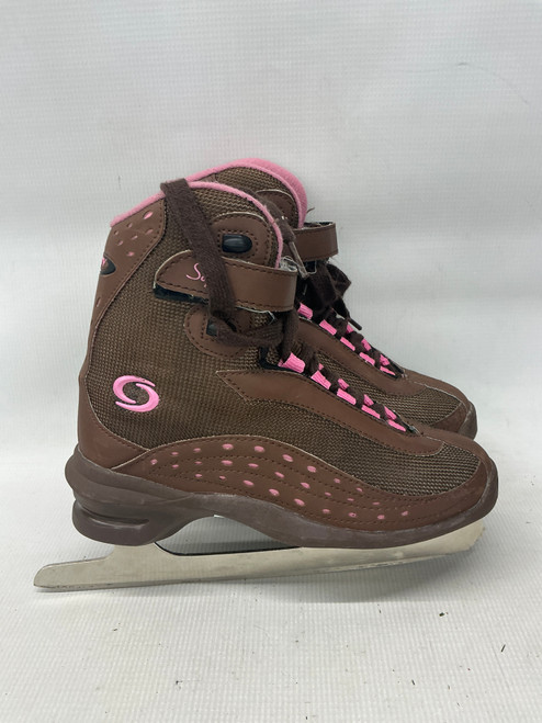 Vist Large View of Product Image Which is Used Infinity SOFTBOOT FIGURE SKATE Womens Softboot Skate Brown Senior 4