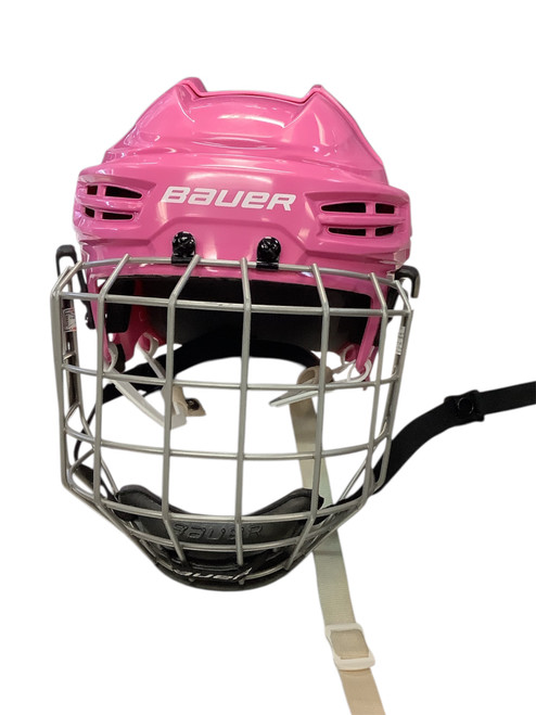 Vist Large View of Product Image Which is Used Bauer IMS 5.0 M Helmet Cage Combo Pink MD