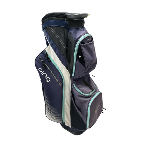Vist Large View of Product Image Which is Used Ping TRAVERSE Womens Golf Cart Bag Royal Blue