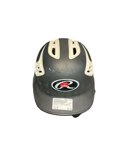 Vist Large View of Product Image Which is Used Rawlings BASEBALL HELMET Batting Helmet No Mask Black MD