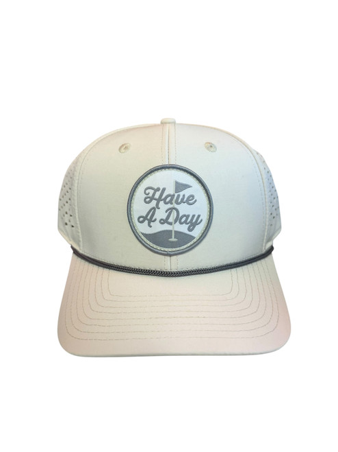 Vist Large View of Product Image Which is New HAVE A DAY PATCH HAT GREY