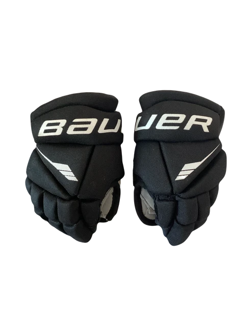 Vist Large View of Product Image Which is Used Bauer LIL SPORT Youth Gloves Black 8"