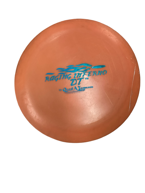 Vist Large View of Product Image Which is Used QUEST AT RAGING INFERNO DT Disc Golf Driver Orange