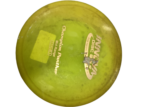 Vist Large View of Product Image Which is Used Innova CHAMPION PANTHER Disc Golf Driver Yellow