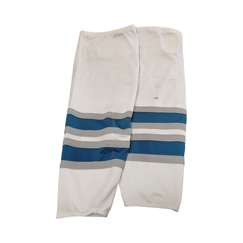 Vist Large View of Product Image Which is Used Hockey Sock Carolina Blue And White 29"