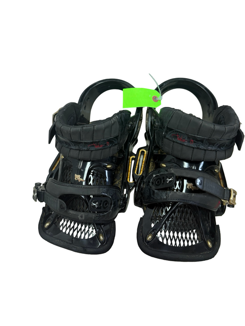 Vist Large View of Product Image Which is Used Burton TRIAD est Mens Snowboard Bindings Black LG