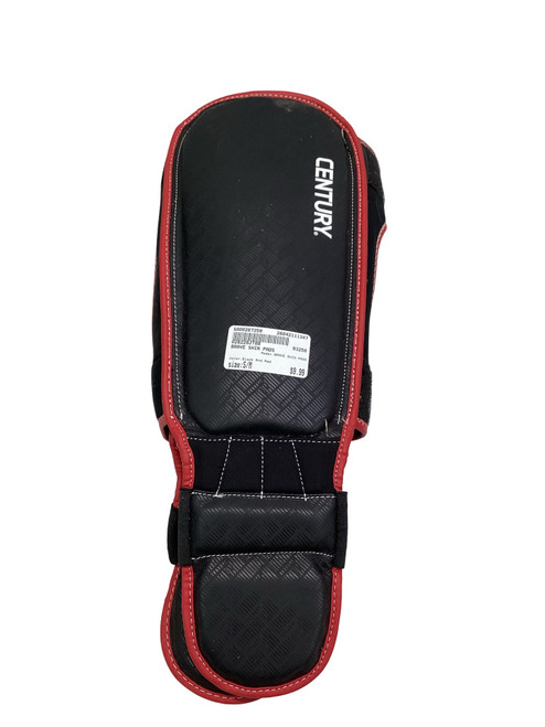Vist Large View of Product Image Which is Used BRAVE SHIN PADS Martial Arts Shin Pads Black And Red S/M