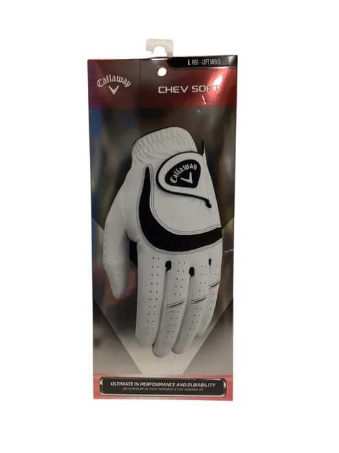 Vist Large View of Product Image Which is Used Callaway Mens Golf Glove White L/XL