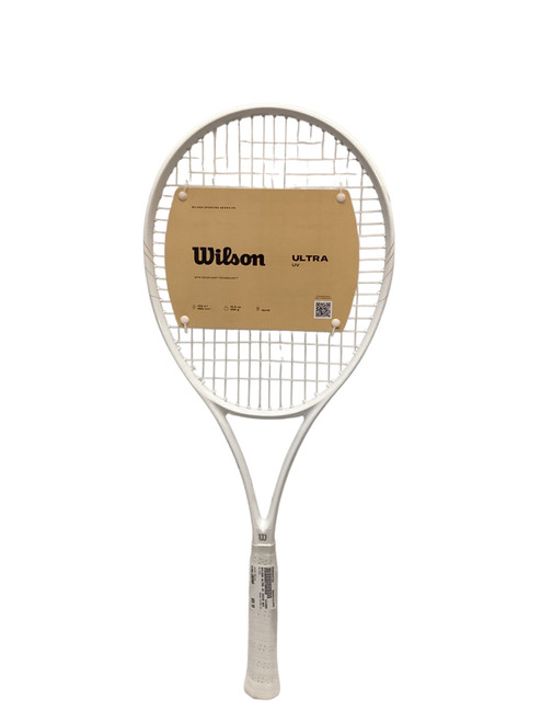 Vist Large View of Product Image Which is Used Wilson ULTRA UV Adult Tennis Racquet White Unknown