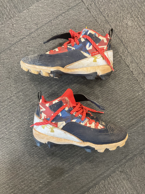 Vist Large View of Product Image Which is Used Under Armour BH CLEATS BB/SB Cleats Navy Blue Junior 02