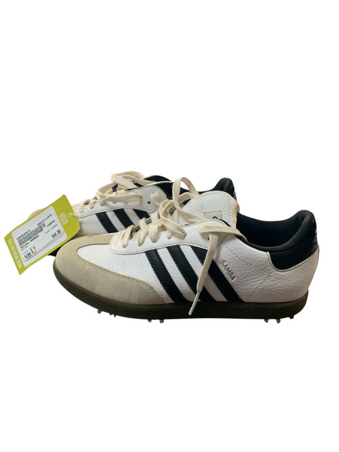 Vist Large View of Product Image Which is Used Adidas SAMBAS Mens Golf Shoes White Senior 7