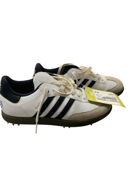 Vist Large View of Product Image Which is Used Adidas SAMBAS Mens Golf Shoes White Senior 7