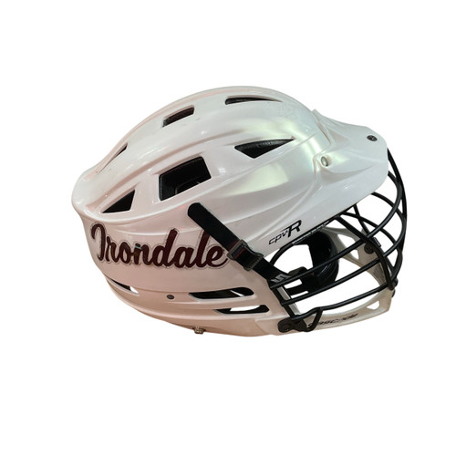 Vist Large View of Product Image Which is Used Cascade CPV-R Lacrosse Helmet White SM