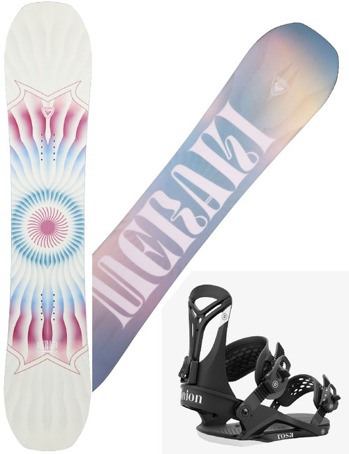 Vist Large View of Product Image Which is Used ROSSIGNOL 26 MERAKI 140cm Women's demo snowboard w/ UNION bindings