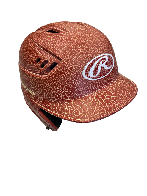 Vist Large View of Product Image Which is Used Rawlings HELMET Batting Helmet No Mask Red MD