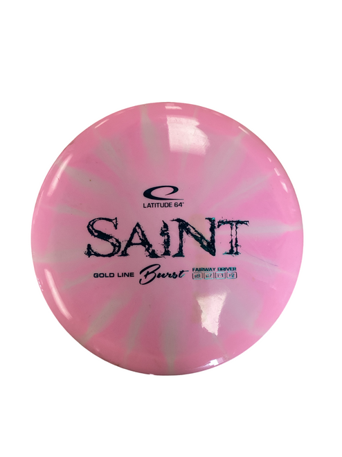 Vist Large View of Product Image Which is Used Latitude 64 LATITUDE 64 SAINT BURST FAIRWAY DRIVER Disc Golf Mid Range Pink