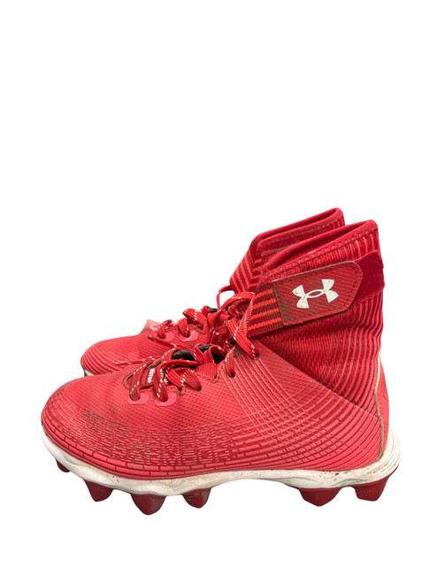 Vist Large View of Product Image Which is Used Under Armour Jr FB Cleats Red Junior 01