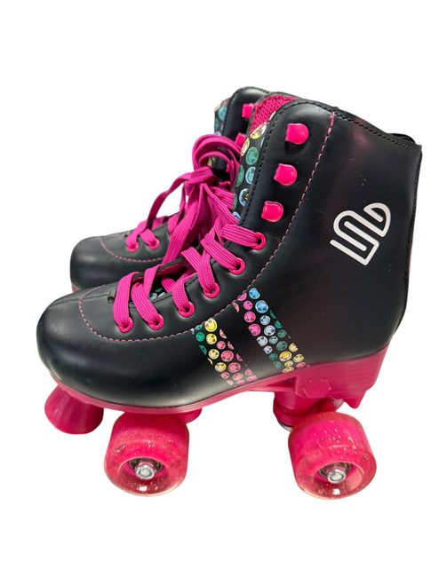 Vist Large View of Product Image Which is Used JUSTICE Junior Roller Quad Skates Black Adjustable