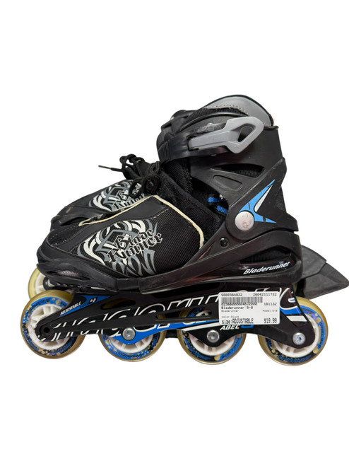 Vist Large View of Product Image Which is Used Bladerunner 5-8 Junior Rec Fitness Skates Black Adjustable