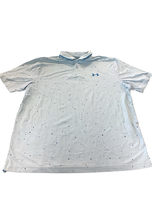Vist Large View of Product Image Which is Used Under Armour S.S. Golf Shirt M Carolina Blue LG