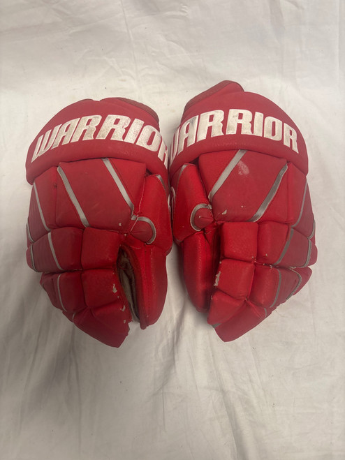 Vist Large View of Product Image Which is Used Warrior BURN FAT BOY Lacrosse Gloves Mens Red 12"