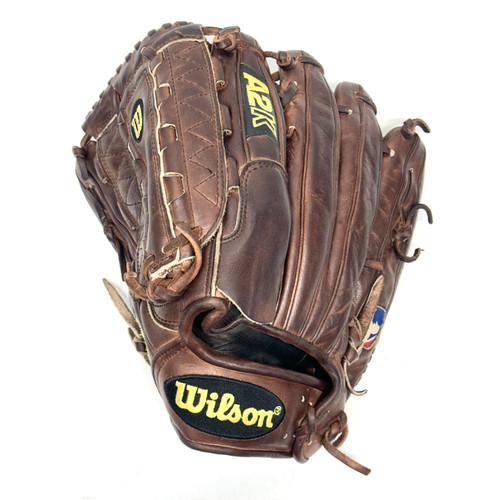 Vist Large View of Product Image Which is Used Wilson A2K 33 BB/SB Glove LH Throw Brown 12"