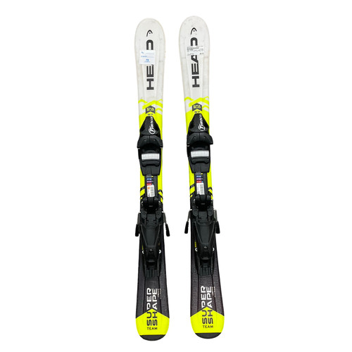 Vist Large View of Product Image Which is Used Head SUPER SHAPE TEAM Boys DH Ski/Binding Yellow 97 cm