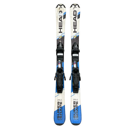 Vist Large View of Product Image Which is Used Head SUPER SHAPE TEAM Boys DH Ski/Binding Royal Blue 117 cm