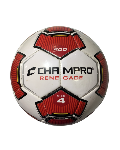Vist Large View of Product Image Which is Used Champro RENEGADE All Size Soccer Ball Red 4