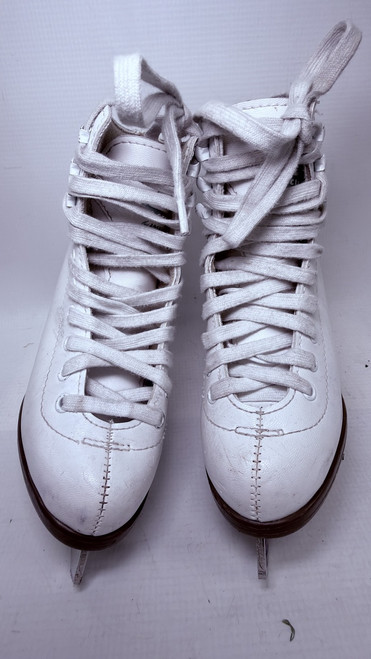 Vist Large View of Product Image Which is Used Jackson 120 Girls Figure Skate White Youth 12.0