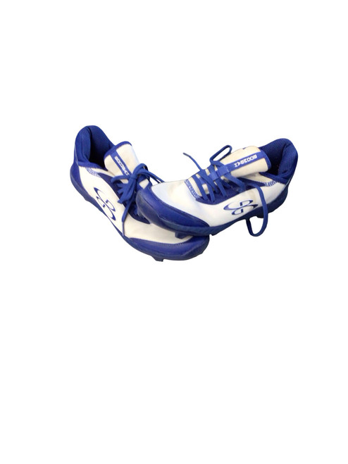 Vist Large View of Product Image Which is Used BoomBah BASEBALL CLEATS BB/SB Cleats White Senior 7